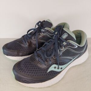 Saucony Cohesion 12 Gray Green Size 8 1/2 Women's S10471-17 Running Walk Shoes